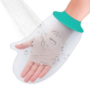 Protection Platre Douche pour Bras-étanche en Silicone de Qualité Médicale-Imperméable Protection Main Platre de Plâtre Souple et Confortable pour Poignet-34,5 x 23,5 cm-Sac de Plâtre Réutilisable (Zhou Manman, neuf)