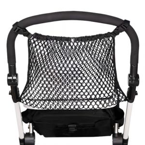 Filet &agrave; Provisions pour Poussettes, Universel Sacs &agrave; Provisions Filet de Courses pour Buggys, Noir Shopping Sac Poche en Filet de Rangement pour Poussette (Kaslaik, neuf)