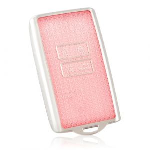 OFF WE GO Etui Cles Coque de Cl&eacute; pour Renault Clio Captur Dacia Duster Scenic Kadjar Megane Koleos Espace Zoe Arcan Protecteur Cl&eacute; Voiture Couverture Cl&eacute; Accessoire Voiture Cl&eacute; &agrave; T&eacute;l&eacute;commande, Rose (OFF WE GO, neuf)