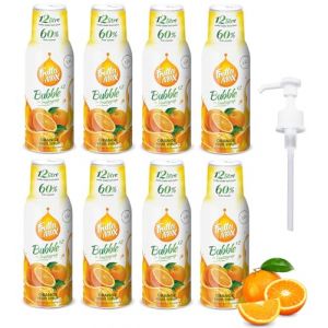 Sirop FruttaMax Orange | Moins de sucre | 60% de concentré de fruits réels | Compatible avec machine à soda 8 x 500 ml (Cool Trade Ltd., neuf)