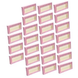 VICASKY Boîte De Rangement Pour Faux Cils 25 Pièces Étui En Carton Étui En Papier Rose (Micanties, neuf)