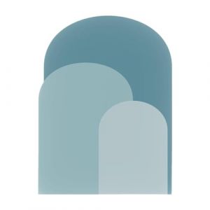 MagiDeal Autocollant en PVC motif arche, papier peint moderne pour porte, tête de lit, chambre d'enfant, crèche, maison, autocollant et, Bleu (Grand Plaisir 360, neuf)