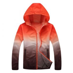 Veste Running Impermeable Veste de pluie solide pour femmes, grande taille, &agrave; capuche, coupe-vent, manteau ample, imperm&eacute;able, sac de rangement &agrave; Poncho Impermeable Camouflage Impermeable (Brown, M) (BKBP_, neuf)