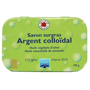 Savon surgras 100g &agrave; l'argent collo&iuml;dal 200ppm Vecteur Energy Cosmos Organic (REKINKE, neuf)