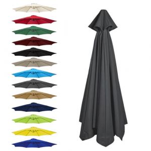 CMJYMX Toile De Rechange pour Parasol 6 Baleines: 2,0/2,5/2,7/3,0 M, 8 Baleines : 2,0/2,3/2,7/3,0/3,5 M(Gray,6 Ribs: 300CM/9.8FT) (昌海商贸, neuf)