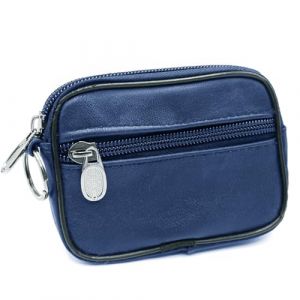 Charmoni - Portefeuille - Porte Monnaie - Multi Poches - en Cuir véritable - Top qualité - pour Homme (1, Bleu) (Charmoni, neuf)