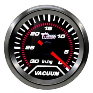 ETOPARS Universelle Voiture Jauge de Vide 2 Pouces 52mm Jauge d'aspirateur de Voiture Boost Vacuum Pointeur Manometre Blanc Lumi&egrave;re Indicateur Instruments Fum&eacute;e Automobile (Etocars, neuf)