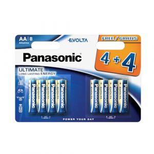 Panasonic PANLR6EGE4BLI Evolta AA/LR6 AA pile alcaline (Lot de 8) (P & F France, neuf)