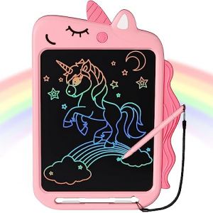 NOBES Ardoise Magique Licorne Jouet Enfant 2 3 4 5 6 Ans Fille, Tablette Dessin 10 Pouces, Tablette D'écriture, Cadeau d'anniversaire Noël Jouets Fille 3 4 5 6 Ans (Rose) (Nobes, neuf)