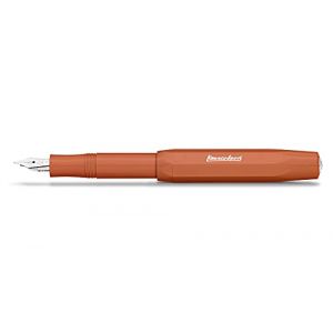 Kaweco SKYLINE Sport Fox Stylo-plume pour cartouches d'encre avec plume en acier de qualit&eacute; sup&eacute;rieure, stylo plume de 13 cm, orange (TimeAffair Shop, neuf)