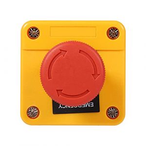 Bouton ret Durgence,Bouton Arret Durgence,Arret Durgence Coup De Poing,Bouton De Sortie D'Urgence,660 V 10 A Bouton Poussoir D'Arr&ecirc;t D'Urgence En Fo De ignon Rouge Interrupteur D'Arr&ecirc;t D'Urgence En Pl (Youluu-cd, neuf)