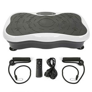 Plateforme Vibrante, pour Le Shaper de Corps Bureau Amincissant l'équipement de Forme Physique Oscillante Basic Fitness,Oscillante pour Perte de Poids équipement (Noir et Blanc) (Hechheu, neuf)