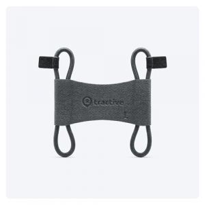 Tractive : 2 Attaches de Fixation en Tissu pour Traceur GPS pour Chien Tractive Dog 6 (Noir) &ndash; Grande Taille (Tractive, neuf)