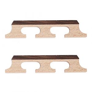 Bnineteenteam Banjo Bridge, Accessoires en Bois de 5 Cordes en Palissandre, Palissandre (2 pi&egrave;ces) accessoires de jeu Chevalet Banjo (Tenyse, neuf)