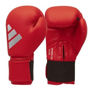 Adidas Speed 50 Gants de boxe pour homme, femme et enfant &ndash; Gants d'entra&icirc;nement en polyur&eacute;thane de niveau interm&eacute;diaire parfaits pour les cours de fitness, les entra&icirc;nements de sac de boxe et le (Bixem, neuf)