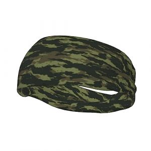 Bandeau de sport &agrave; imprim&eacute; camouflage - Bandeaux de sport polyvalents pour enfants et adultes - Bandeau r&eacute;glable (JUNGTae, neuf)