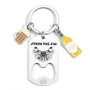 KJKJKJ Porte-clés Personnalisé, Cadeau Original pour Fan de Sport,Personnalisé pour Basket Chasseur Football Golfeur Motard Pêcheur Cycliste Rugby Cadeau (4) (yiwushimafendianzishangwuyouxiangongsi, neuf)