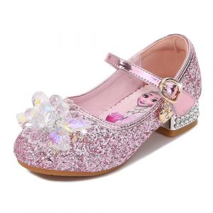 Monissy D&eacute;guisement Doux Chaussures Enfant Paillettes de Princesse Comfortable Mariage No&euml;l F&ecirc;te Anniversaire Carnaval C&eacute;r&eacute;monie F&ecirc;te Cadeau Fille Ballerines Cosplay pour Enfant Costume (Monissy, neuf)