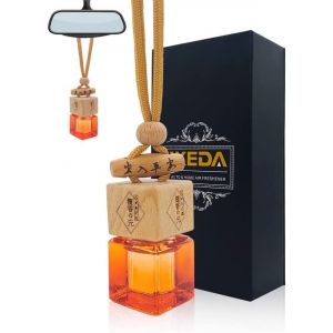Diffuseur de Parfum pour Voiture | 8ml | D&eacute;sodorisant d'Int&eacute;rieur | Odeur Fra&icirc;che Couvre les Odeurs | Accessoires et Cadeaux pour Hommes et Femmes (Orange) (qian xiang ju, neuf)