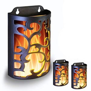 Lanternes décoratives WRalwaysLX avec minuterie, appliques murales intérieures/extérieures, applique murale à bougie de flammes scintillantes, utilisez une pile 3AA (non incluse), paquet de 3 (WRalwaysLX Light, neuf)