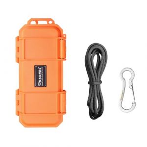Harnds Boîte de Rangement étanche avec Structure en éponge Résistante aux Chocs et étanche Boîte sèche de Survie pour Le Bateau, Camping et Sports Nautiques (Orange, 17.6cm x 8cm x 4cm) (HARNDS&TONIFE, neuf)