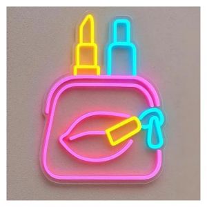 XENITE N&eacute;on Enseignes lumineuses Decor Enseigne Au N&eacute;on Pour Vitrine De Magasin De Cosm&eacute;tiques, D&eacute;coration De Beaut&eacute;, Maquillage, Blush, Jolie D&eacute;coration De Magasin, Lampes &Agrave; Intensit&eacute; Variable 38cm (DDSMMBHD, neuf)