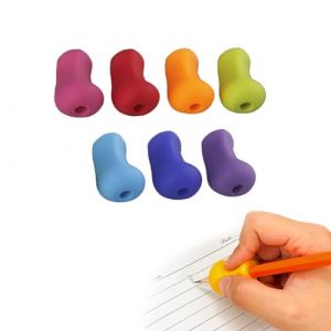 peiyee Guide Doigt pour Enfant Guide Doigt Enfant Ergonomique Pencil Grips Crayon Grip Guide des Doigts pour Enfants Aide à l'écriture pour main Droite et Main Gauche Adulte, Poignées de Crayon (peiyee, neuf)