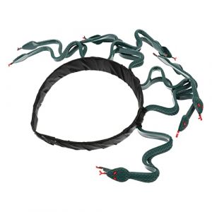 minkissy Cosplay De Méduse Bandeau De Costume De Méduse Bandeau Cosplay Méduse Casque De Cosplay De Fête Tête De Méduse Coiffe De Serpent Casque De Serpent D'halloween Plastique Green (Prettbeauty, neuf)