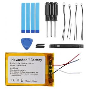 NEWASHAN Batterie AEC503759 Compatible avec SteelSeries Arctis 1 3 7 7P Casque de Jeu Bluetooth sans Fil Gaming Headset 1500mAh 3,7V Li-ION Lipo Accu Piles avec Kit d'outils (newashan, neuf)