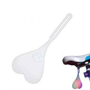 Firulab feu arri&egrave;re v&eacute;lo, feu arri&egrave;re v&eacute;lo LED Ball Light dr&ocirc;le en Forme Coeur feu arri&egrave;re &eacute;tanche v&eacute;lo Oeuf Lampe Nuit Avertissement (atteryhui, neuf)