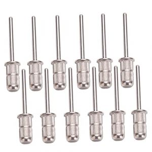 FOMIYES Ensemble De 12 Forets à Ongles Tête De Meulage Des Ongles En Fer Argenté Meule 12 Pièces Professionnel Manucure Usage Polyvalent (Family&Personal, neuf)