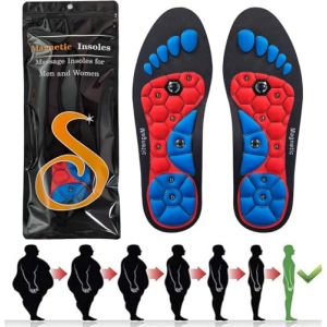 Semelles d'acupression, semelles magnétiques, semelles d'acupuncture, semelles orthopédiques pour hommes et femmes, pour réflexologie (Deedlite, neuf)