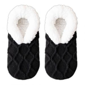 GWAWG Chaussettes chaudes et moelleuses pour femmes,chaussettes de lit antidérapantes doublées en polaire,chaussettes d'hiver épaisses en tricot pour femmes et hommes,chaussettes d'intérieur pour Noël (GWAWG, neuf)