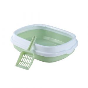 YIYILU Bac A Litiere pour Chat, Maison De Toilette Chat Fermée, Caisse Chat Litiere, Amovible Anti-éclaboussures Semi-fermé WC pour Chat avec Pelle Tailles Pelle, Brosse, pour Grand Chat Anti-Traces, (dongguanshichenyidianzikejiyouxiangongsi, neuf)
