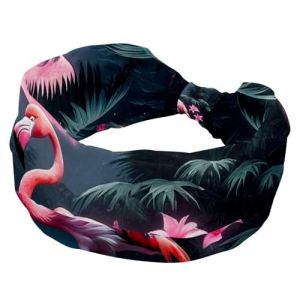 1 Pack Rose Art Flamant Rose 510 Élastique Doux Tissu Antidérapant Bandeau Mode Femmes Doux Large et Élégant pour Toutes Les Occasions (GRBXVHD, neuf)