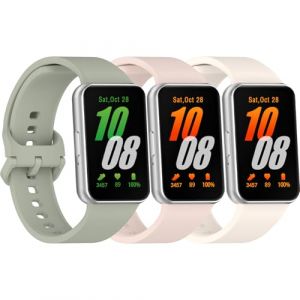 Garmcool Bracelet Compatible pour Samsung Galaxy Fit 3 Bracelet Rose Vert Ivoire Hommes Femmes, Bracelets de Remplacement pour Montres Connect&eacute;es Silicone Four Galaxy Fit 3 R390 (Garmcool, neuf)