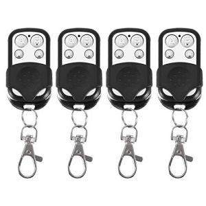 Télécommande Porte-clés, 4 pièces Universel clonage télécommande sans Fil Porte-clés pour Porte de Garage de Voiture 433 MHz 433mhz Remote Control+telecommande Portail motostar+telecommande Universel (Terisassa, neuf)