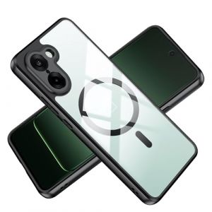 Tieeyivv Magnétique Coque pour OnePlus Nord CE 5 5G Cover avec MagSafe Silicone Souple + Transparent Acrylique Housse Protégé Téléphone Etui Case Transparent Portable Étui pour OnePlus Nord CE5 (Tieeyivv, neuf)