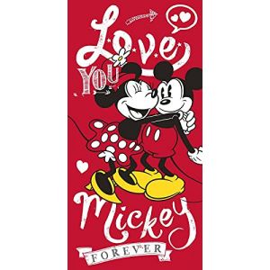 arlis Drap De Plage Ou Serviette De Bain Mickey et Minnie Disney 70 X 140 Cm (Drap de Plage Mickey et Minnie) (tomkid, neuf)