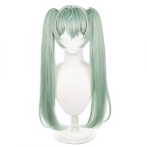 RiRaku Anime Cosplay Perruque Corin Wickes Long Green Halloween Costume Cosplay Perruque,pour F&ecirc;te Carnaval No&euml;l (ZouPingPengQiJianZhuGongChengYouXianGongSis, neuf)