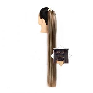 Cheveux Chignons 1 paquet de pinces à cheveux longues droites avec cordon de serrage extension de queue de cheval perruque synthétique extensions de cheveux chignon for une utilisation quotidienne Chi (xuanxuankk, neuf)