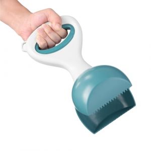 Navaris Pince Ramasse Crotte pour Chien - Pelle a Crotte pour Chien et Chat avec Bouton de Contrôle pour la Fermeture - Pelle à Caca Pliable en ABS Taille S M L (SX-Commerce, neuf)