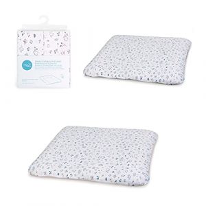 Ceba Baby Housse pour matelas &agrave; langer &ndash; Lot de 2 housses de matelas &agrave; langer pour matelas &agrave; langer souple de taille 75 x 72 cm avec fermeture &eacute;clair &ndash; Jersey de coton extra &eacute;pais (Clikeaze FR, neuf)
