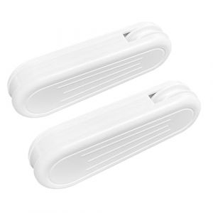 HASAYAKI Poids de Cordon de Rideau, Lot de 2 pendentifs en Plastique pour Stores verticaux et Rideaux - Blanc (E-Futura Distribution at FR, neuf)