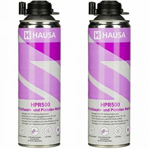 HAUSA Nettoyant pour Mousse PU et Pistolet pour mousse expansive HPR500 Détergent Dégraissage de Surfaces Métalliques Utilisation Professionnelle Nettoyage Laveur de Pistolets 2 x 500 ml (hausa.gmbh, neuf)