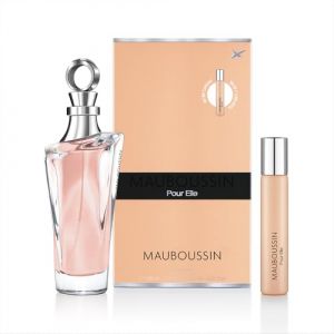 Mauboussin - Pour Elle 100ml + 20ml (Travel Spray) - Eau de Parfum Femme - Senteur Florale & Fruit&eacute;e (MB Parfums, neuf)