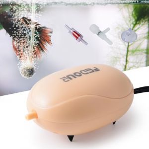 Pompe à Air pour Mini Aquarium, Pompe à Oxygène pour Aquarium Silencieuse avec Sortie Unique, Bulleur pour Aquariums avec Accessoires Complets pour Aquariums Jusqu'à 75L (PYPABL, neuf)