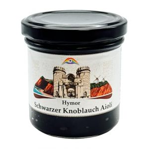 Hymor Aioli à l'ail noir - 1 pot de 135 g - Crème crémeuse à l'ail - Dip à l'ail espagnol - Parfait comme trempette, pâte à tartiner et pour affiner les plats (Hymor, neuf)