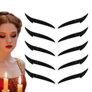 Zestivra Lot de 10 autocollants de fard à paupières pour femme - Portable - Pour voyage et scène (kitcad, neuf)