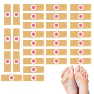 leruiyezs 30 Pi&egrave;ces Pansement Verrue Plantaire Pansements Coricides A L'acide Salicylique Pour Soulager La Douleur Pieds Et Mains Avec Pour Verrues Et Cors,pansement cors au pied (Lerui-FR, neuf)